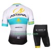 Kind Fietskleding (Fietsshirt + Fietsbroek Kort) 2017 Astana Pro Team N002